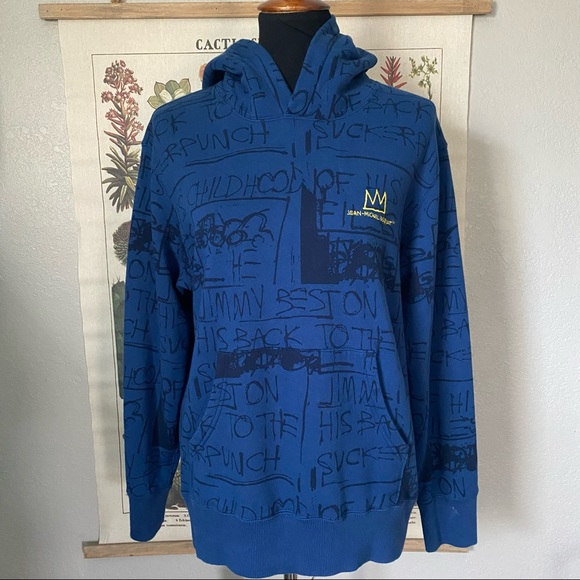 SPRZNY & Jean Michel Basquait Overprint Hoodie - Picture 3 of 7